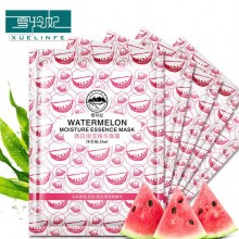 雪玲妃西瓜蚕丝面膜贴5片 秋冬补水保湿清洁收缩毛孔水嫩Q弹面膜
