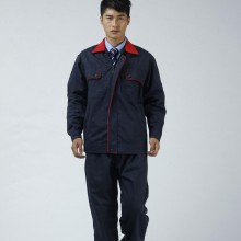 2017热销款式涤棉帆布工作服套装 厂服刺绣  劳保服批发