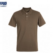 现货 浅卡其纯色polo衫广告衫定做短袖工作服团体服印字logo刺绣