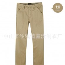 厂家订做全棉时尚男装休闲裤 外贸工装裤来图订做黑色