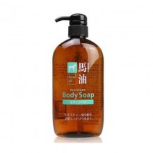 日本熊野油脂无硅天然弱酸性马油沐浴露600ml （2瓶装）