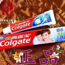 正品批发 高露 超强固齿清新美白牙膏   高露清爽薄荷90g