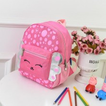 新品儿童书包幼儿园女童牛津布双肩包卡通可爱笑脸翅膀学生背包