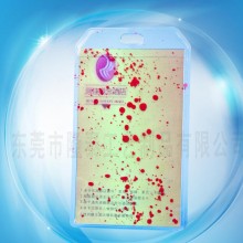 透明竖款PVC身份证工作牌银行卡胸卡卡包卡套定制 隆泰免费取