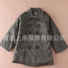 供应 厂家直销  儿童韩版夹棉加厚风衣  男童女童冬季保暖中长款外套   价格零售