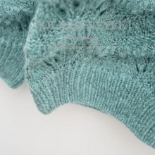 6188 波浪纹路纯色上衣 精品时尚女装百搭套头毛衣 春季新