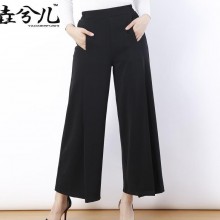 2017年大码女装阔腿裤 时尚性感显瘦阔腿裤  厂家批发价格