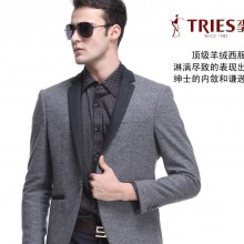 秋冬新款男式羊绒休闲便西中老年欧洲站时尚都市品牌男装厂家直销