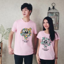 蘑菇点点 情侣装女装夏装百搭纯棉男女T恤圆领短袖潮牌时尚B001