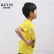 2015 时尚儿童T恤 男童短袖纯棉t恤 中大童T恤 直销