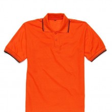 厂家批发短袖翻领T恤 男装POLO衫 健康棉间边广告衫 厂服活动服