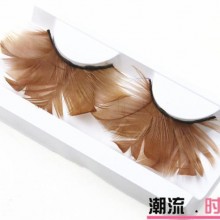 舞台话剧化妆舞会假睫毛  夸张羽毛派对夸高档羽毛眼睫毛 12