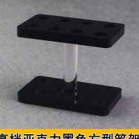 笔架展示架美甲笔架展示架圆形展示架笔架亚克力眉笔心形笔架