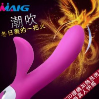 麦格成人用品尼曼硅胶振动棒女用自慰器情趣G点震动棒加热AV棒