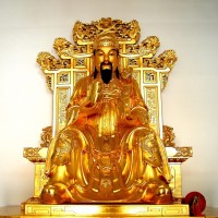 铜财神寺庙 2米贴金财神像 酒店摆放文武财神像佛像 昌盛铜雕