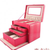 定做 化妆盒 精美首饰收纳盒  饰品PU盒